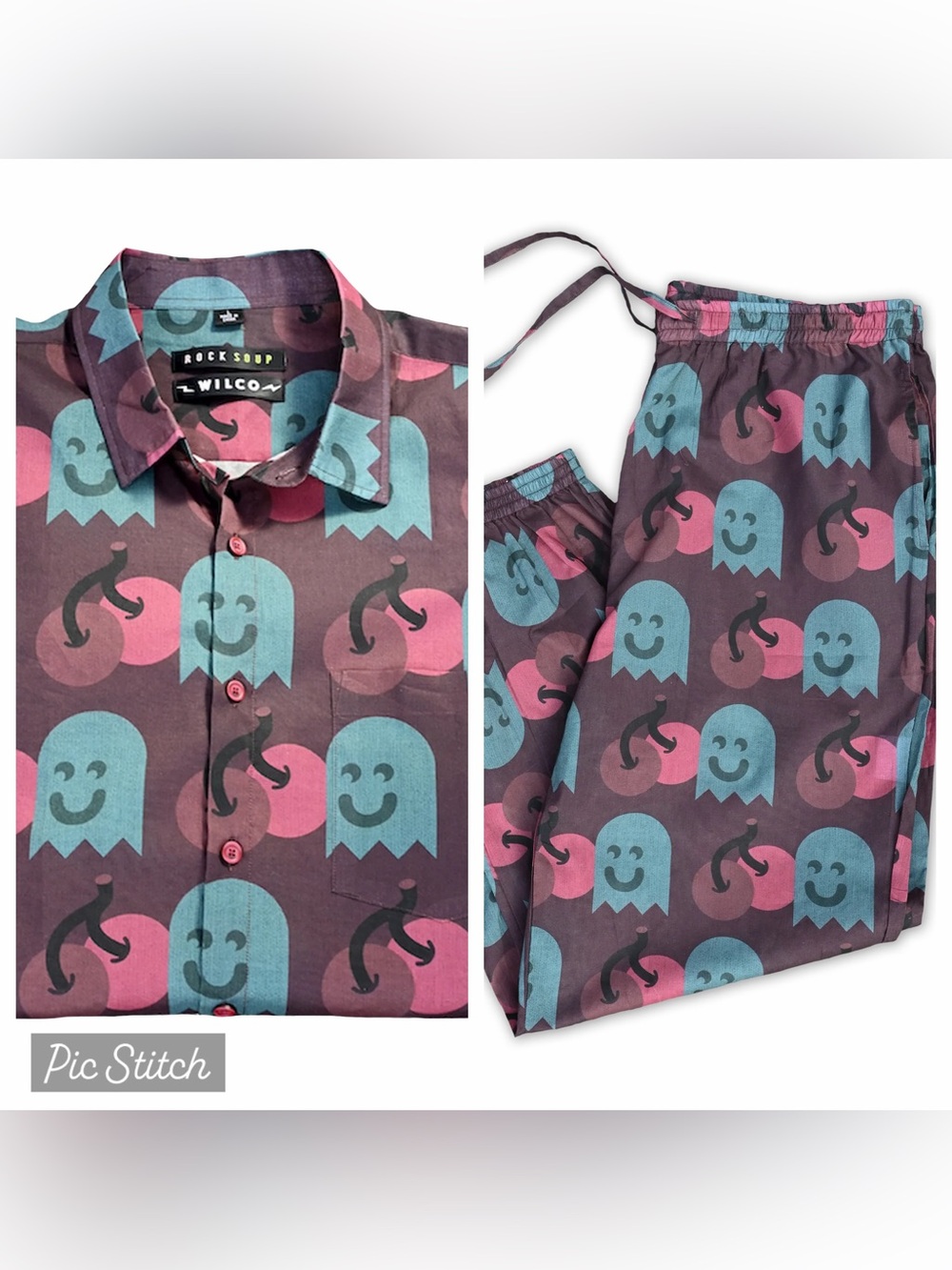 Wilco x ROCK SOUP Cherry Ghost 2 Piece Set Size Large Unisex